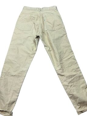 Vintage Levi’s 1960/70s white tag tan perma prest big E jeans 24 x 27 USA